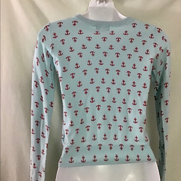 Cardigan lightweight soft anchor print - Picture 11 of 16